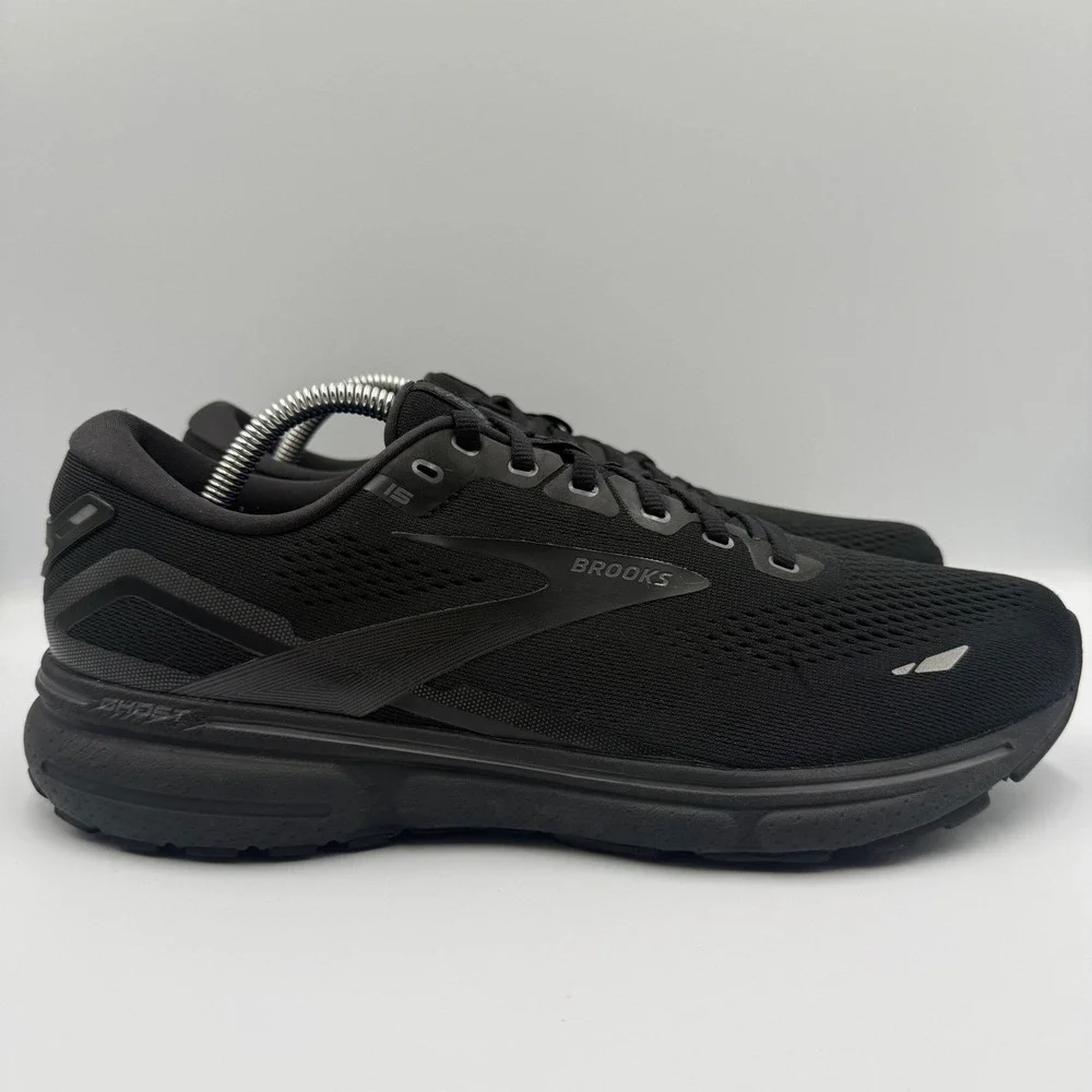 Brooks Ghost 15 Running Shoes Black Women's Size 12 Athletic Sneakers Men's 10.5